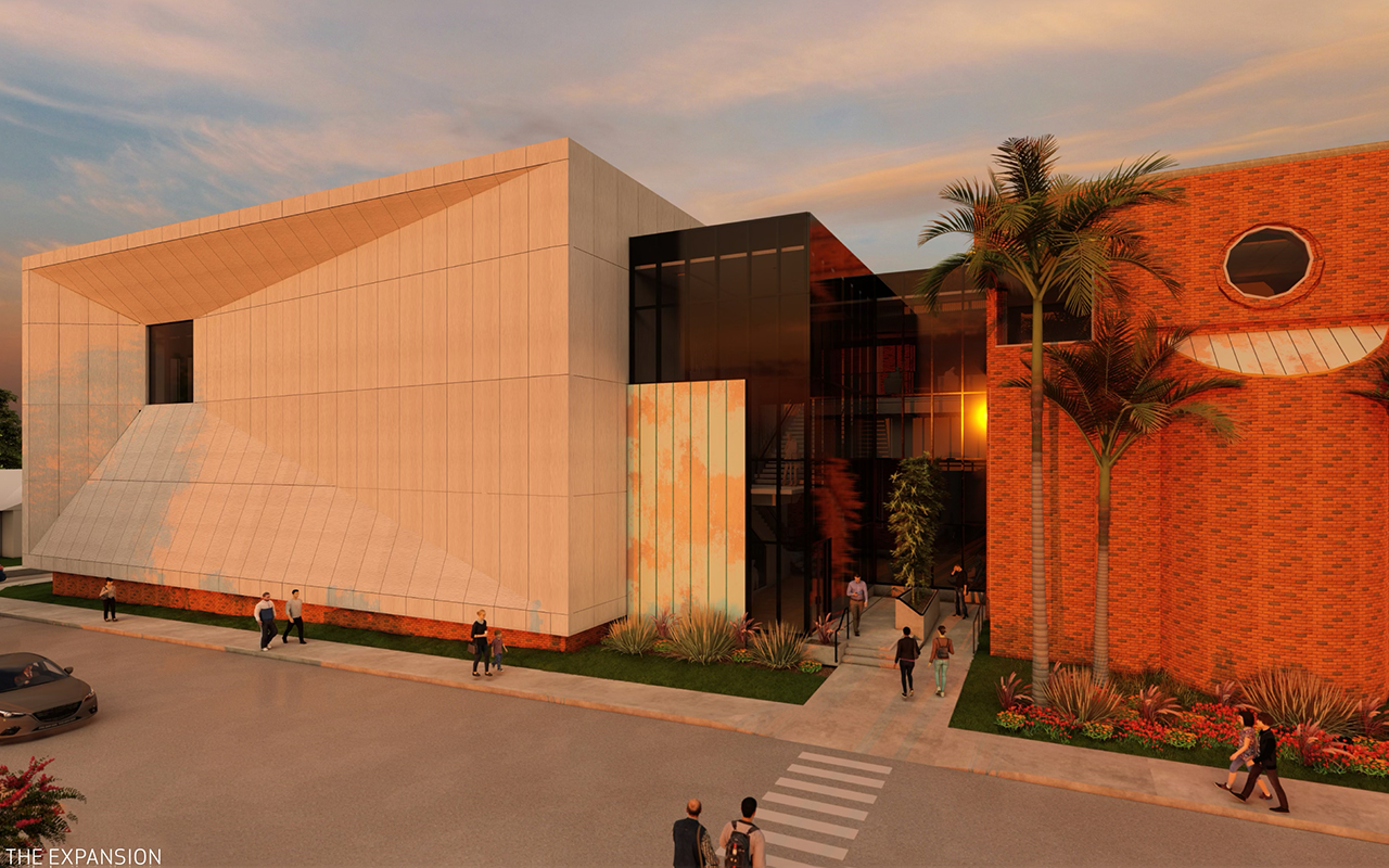 Digital rendering of the expansion of the Polk Museum of Art, set to be completed in Fall 2024.