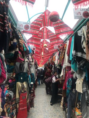 Outdoor market in Otavalo