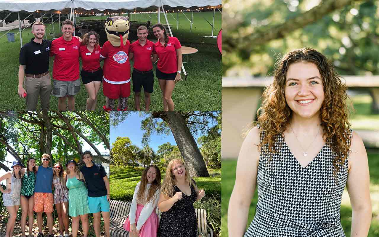 A collage of Ruby Silver participating in various activities