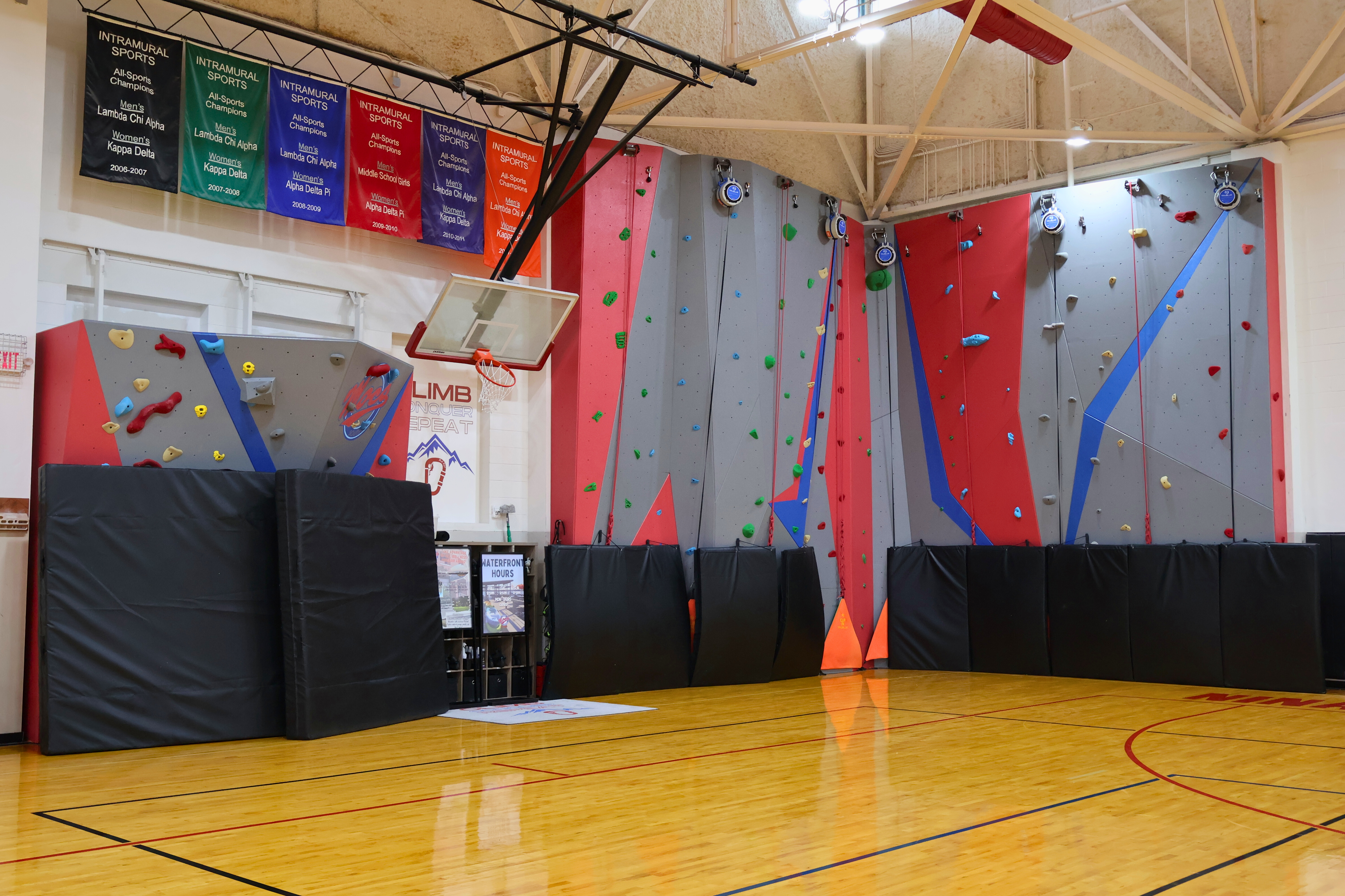 Climbing and Bouldering Wall